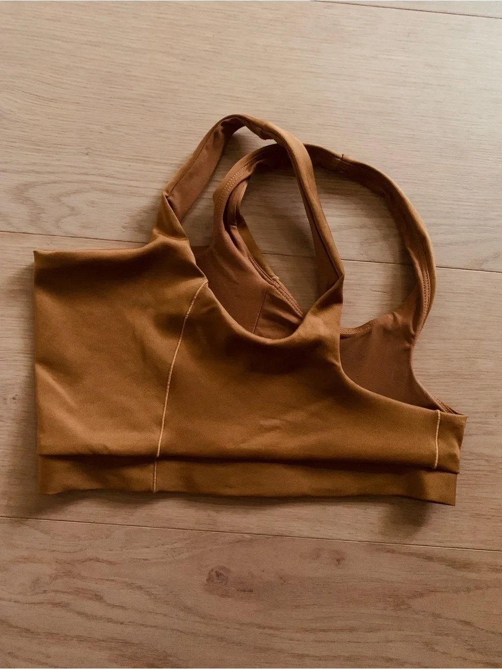 Left On Friday Double Scoop Bikini Top M in Tan Lines Surf Swim Beach Resort